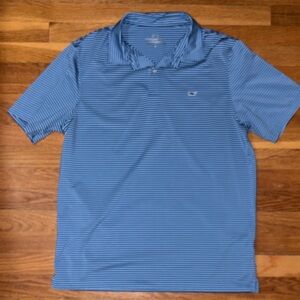Vineyard Vines Blue Striped Polo Shirt